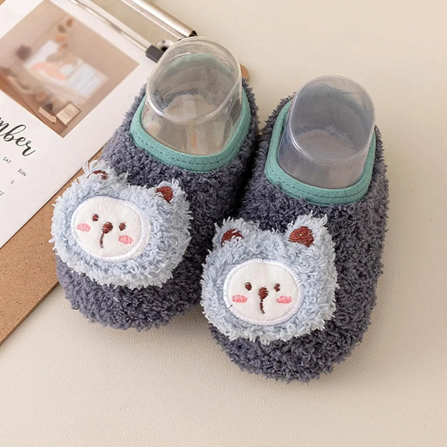 Toddler Wedding Shoes Toddler Shoes Boys Girls Baby Shoes Soft Sole Slip On Shoes Animal Decorate Toddler Shoes (Navy, 12-18 Months)