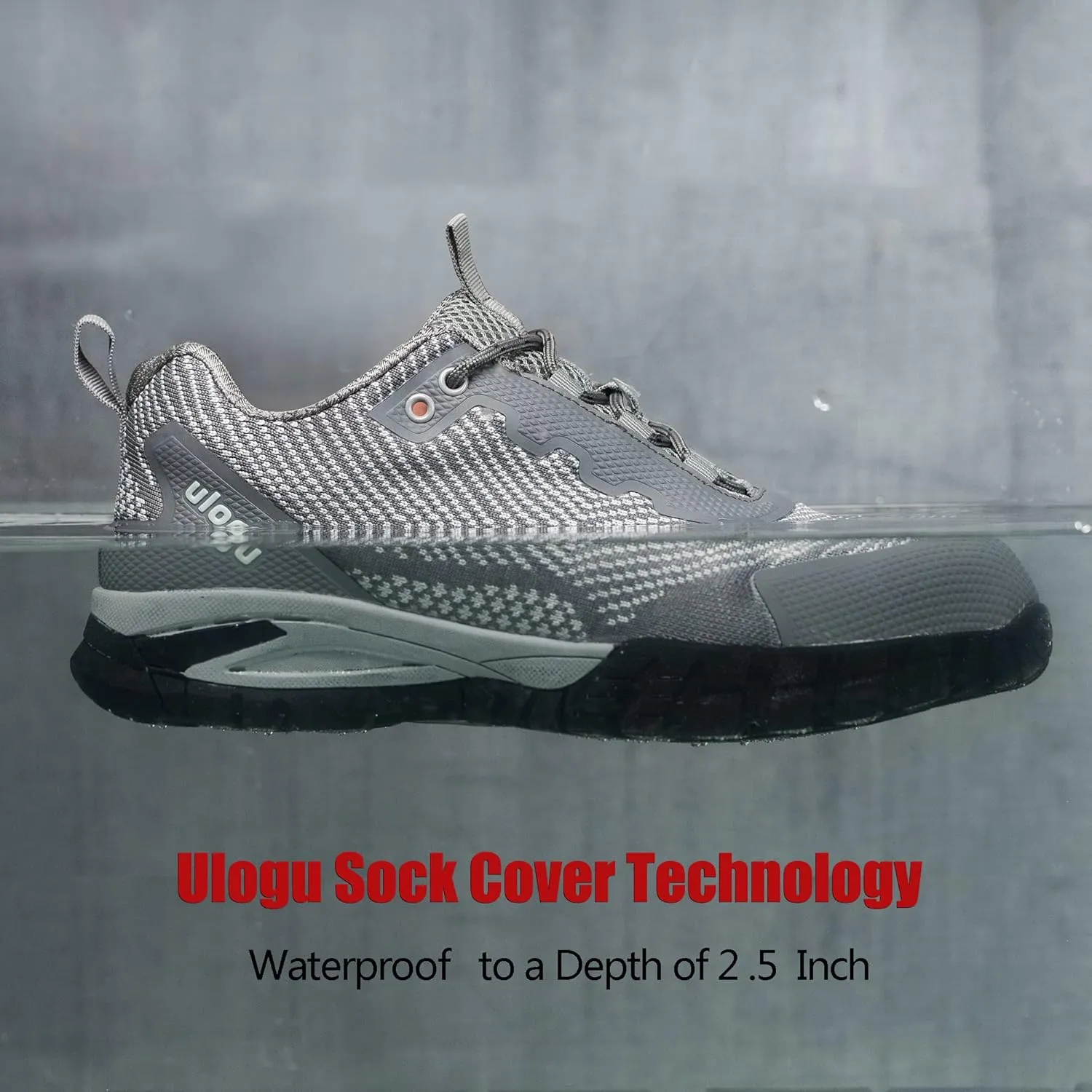 ulogu Waterproof Hiking Shoes for Men Women丨 Comfy Lightweight Non-Slip All Day Walking Work Sneakers 6-Month Warranty