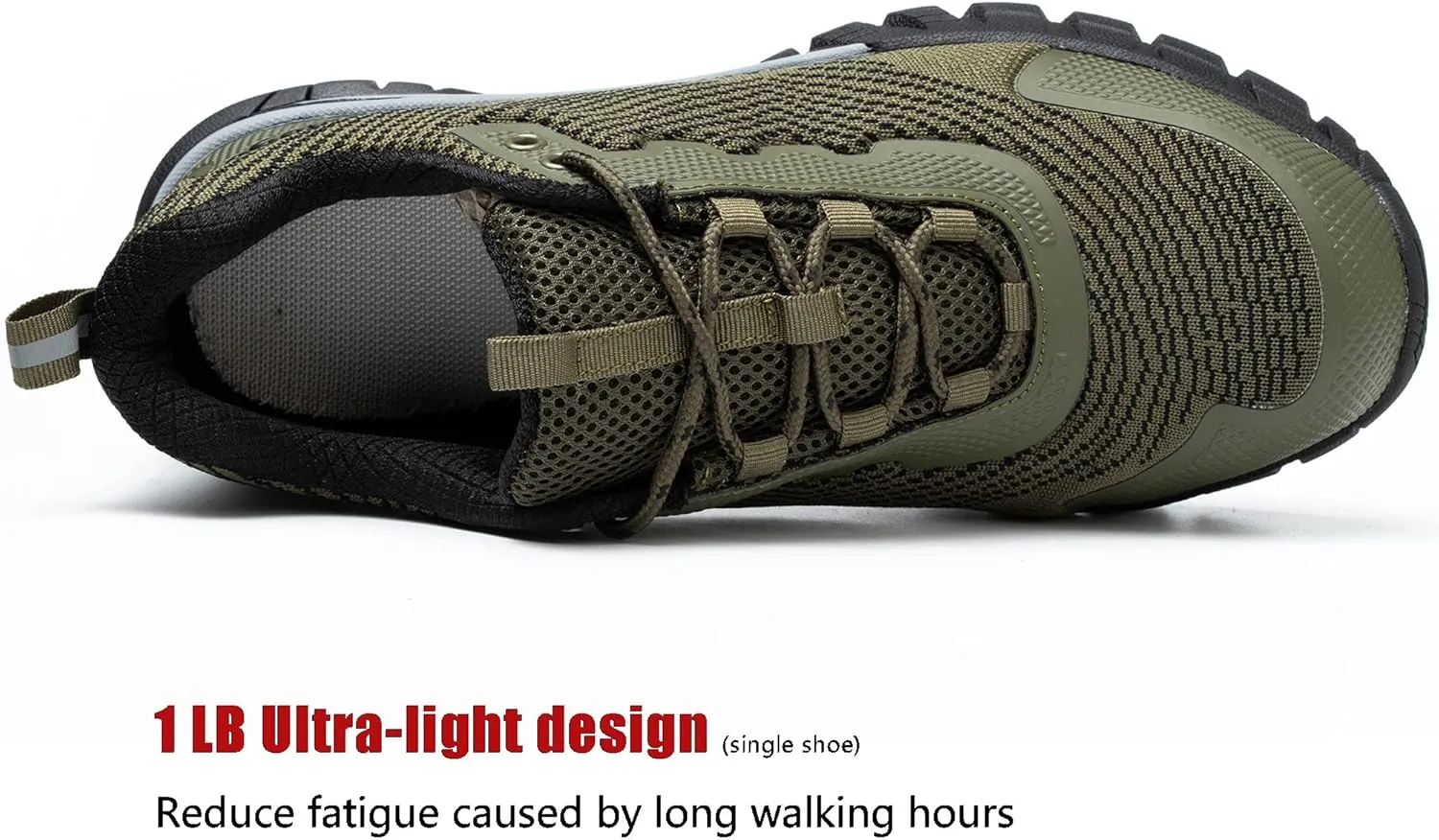 ulogu Waterproof Hiking Shoes for Men Women丨 Comfy Lightweight Non-Slip All Day Walking Work Sneakers 6-Month Warranty