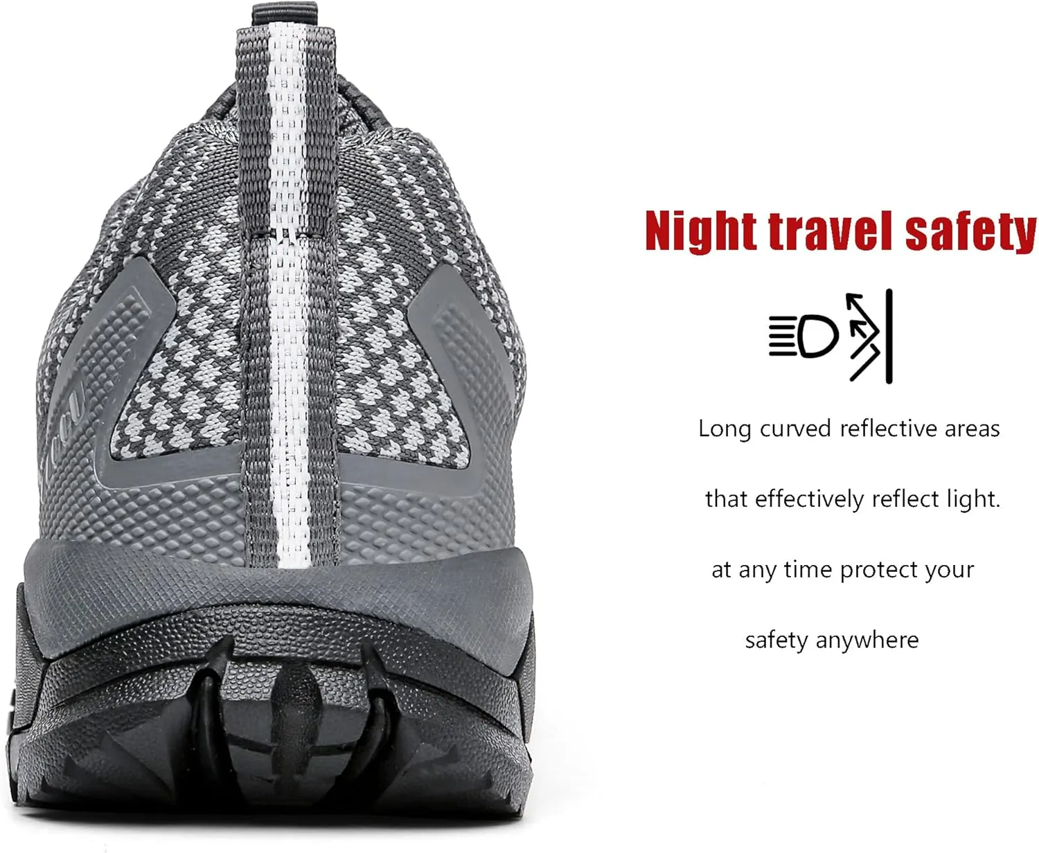 ulogu Waterproof Hiking Shoes for Men Women丨 Comfy Lightweight Non-Slip All Day Walking Work Sneakers 6-Month Warranty