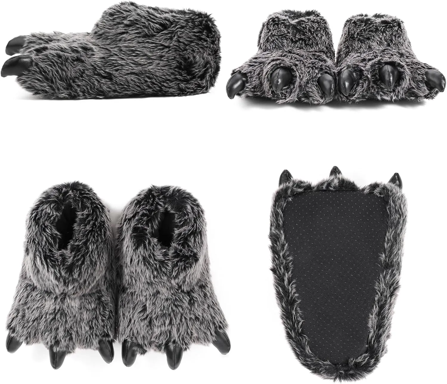 ULTRAIDEAS Animal Paw Slippers for Women and Men, Funny Claw Slippers for Adult and Kids, Unisex Cute Costume House Shoes