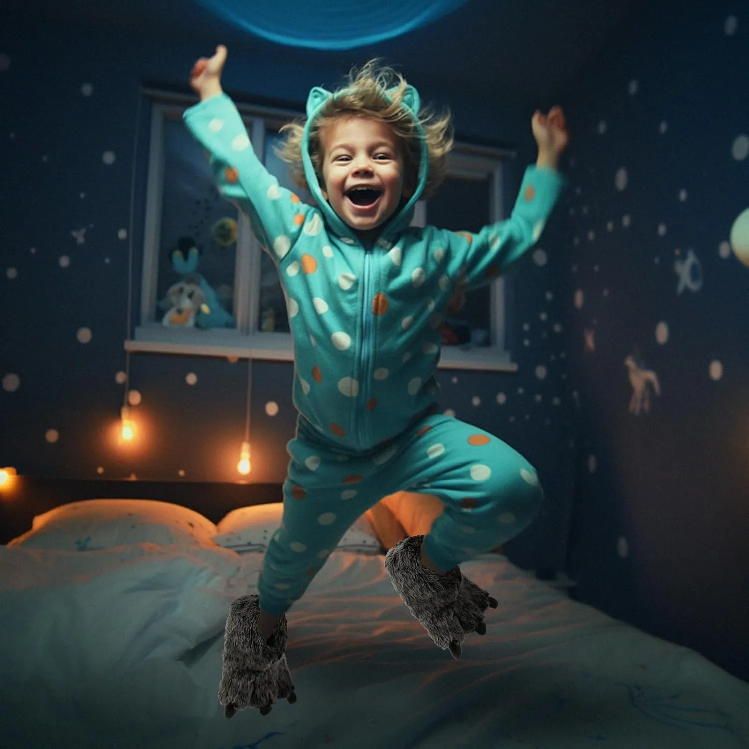 ULTRAIDEAS Animal Paw Slippers for Women and Men, Funny Claw Slippers for Adult and Kids, Unisex Cute Costume House Shoes