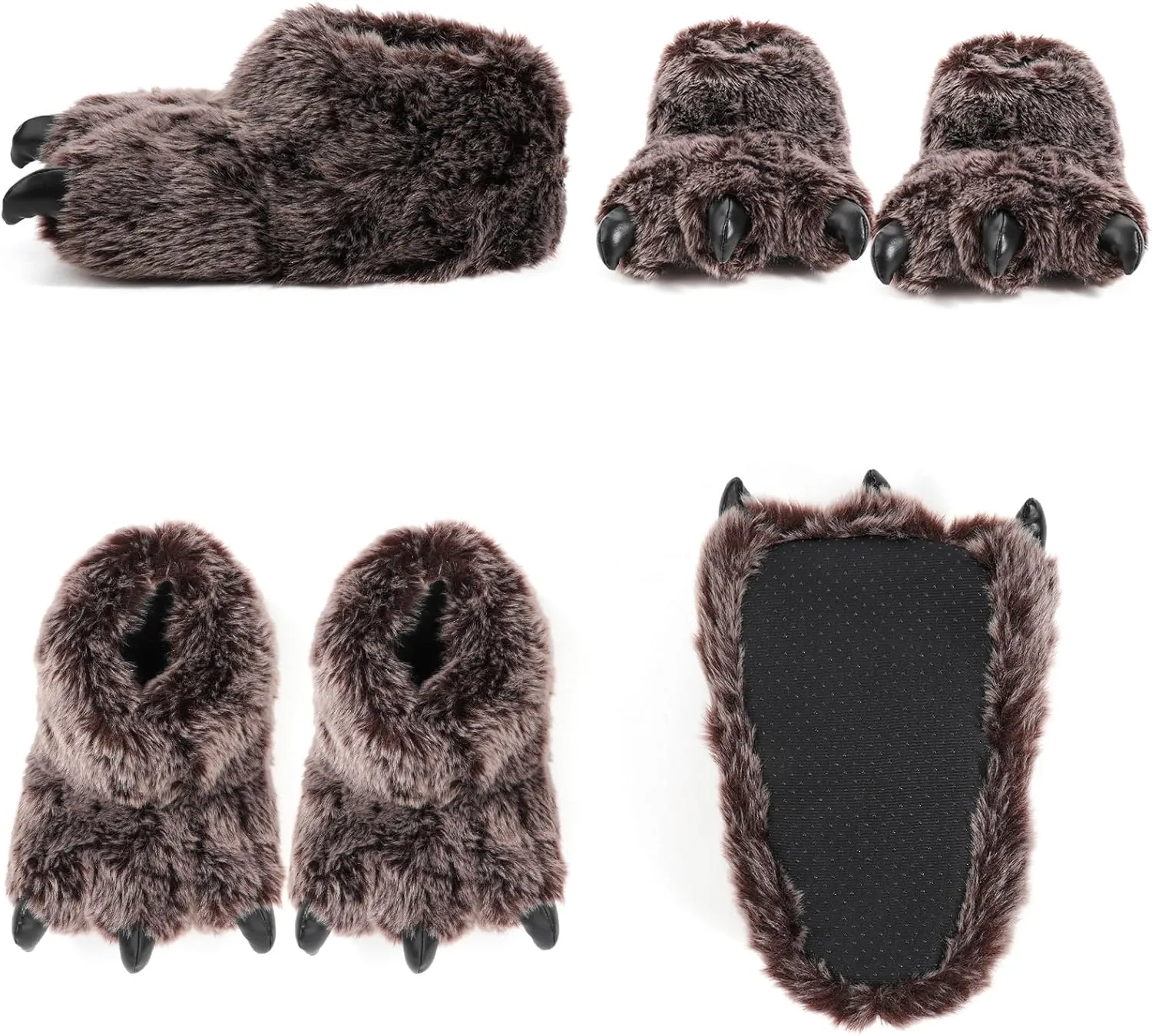 ULTRAIDEAS Animal Paw Slippers for Women and Men, Funny Claw Slippers for Adult and Kids, Unisex Cute Costume House Shoes