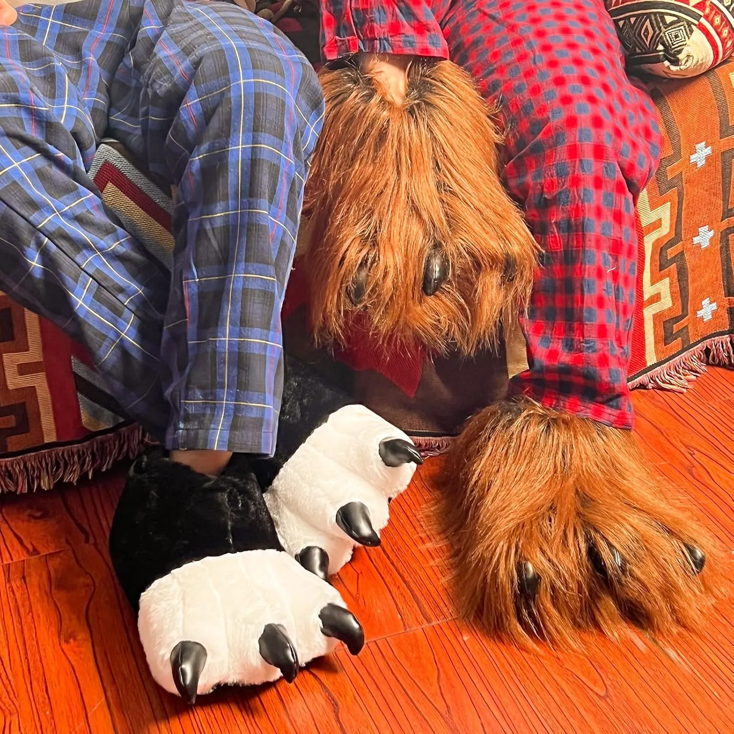 ULTRAIDEAS Animal Paw Slippers for Women and Men, Funny Claw Slippers for Adult and Kids, Unisex Cute Costume House Shoes