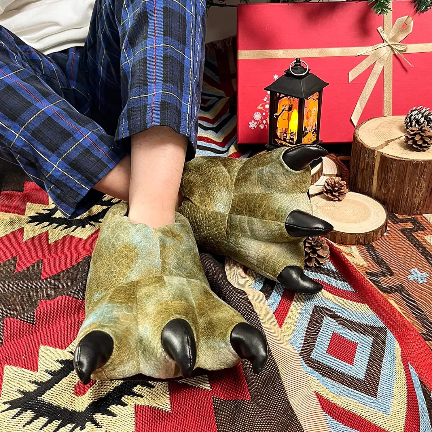 ULTRAIDEAS Animal Paw Slippers for Women and Men, Funny Claw Slippers for Adult and Kids, Unisex Cute Costume House Shoes