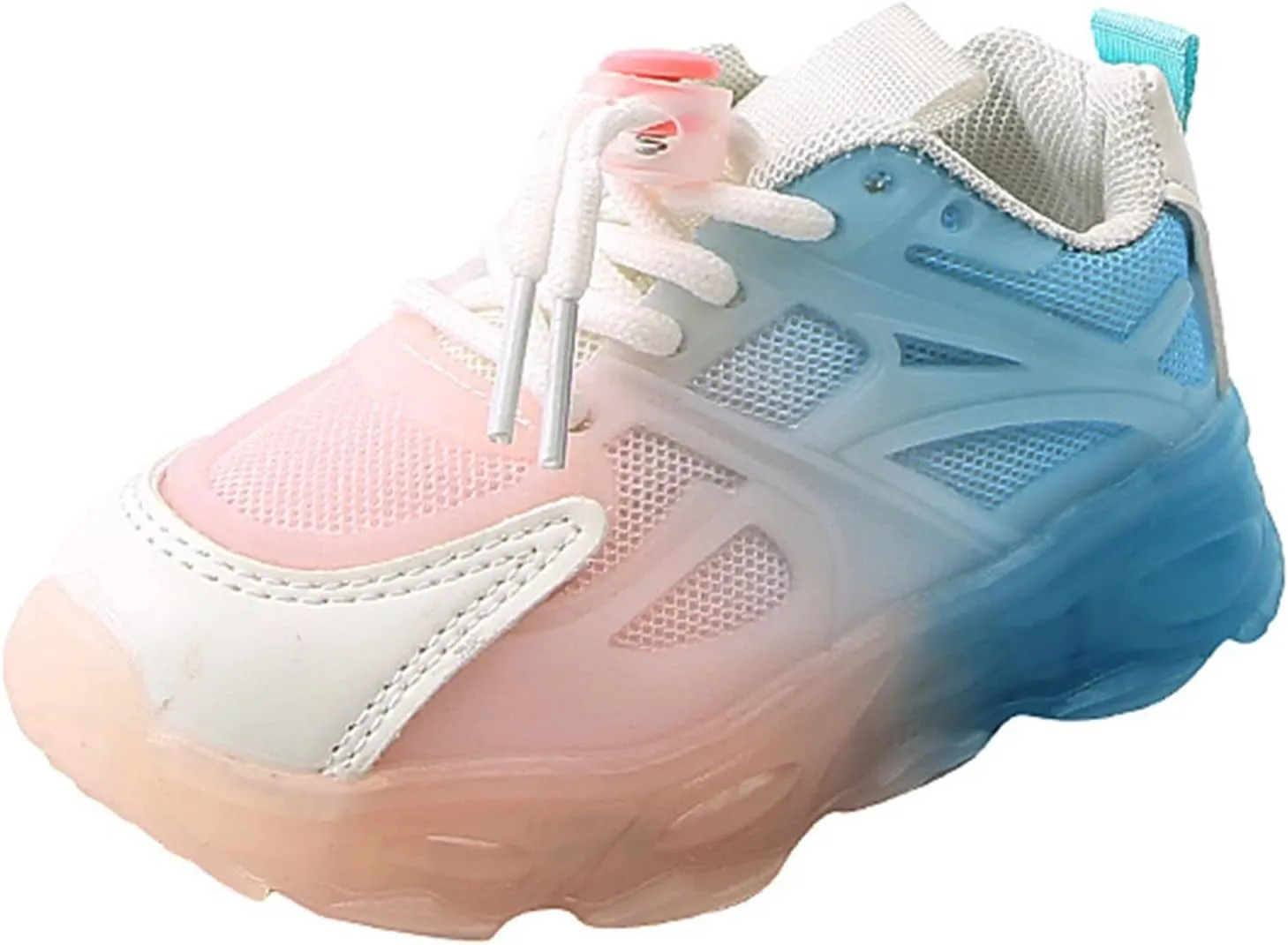 Unisex-Child Lights Up Sneaker Lightweight Breathable Running Shoes Soft Casual Sport Athletic Trainer for Kids