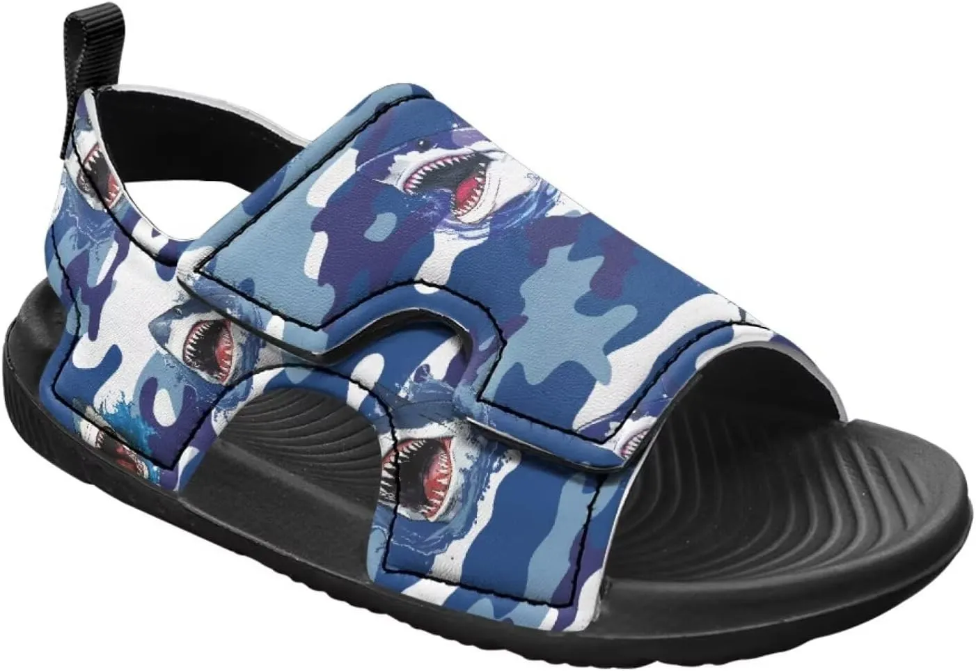 Unisex Sandals for Boys Girls Hook and Loop Sport Outdoor Hiking Athleic Sandals Open Toe Water Shoes Lightweight