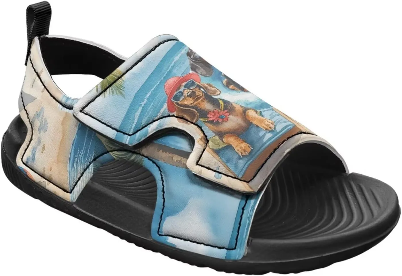 Unisex Sandals for Boys Girls Hook and Loop Sport Outdoor Hiking Athleic Sandals Open Toe Water Shoes Lightweight
