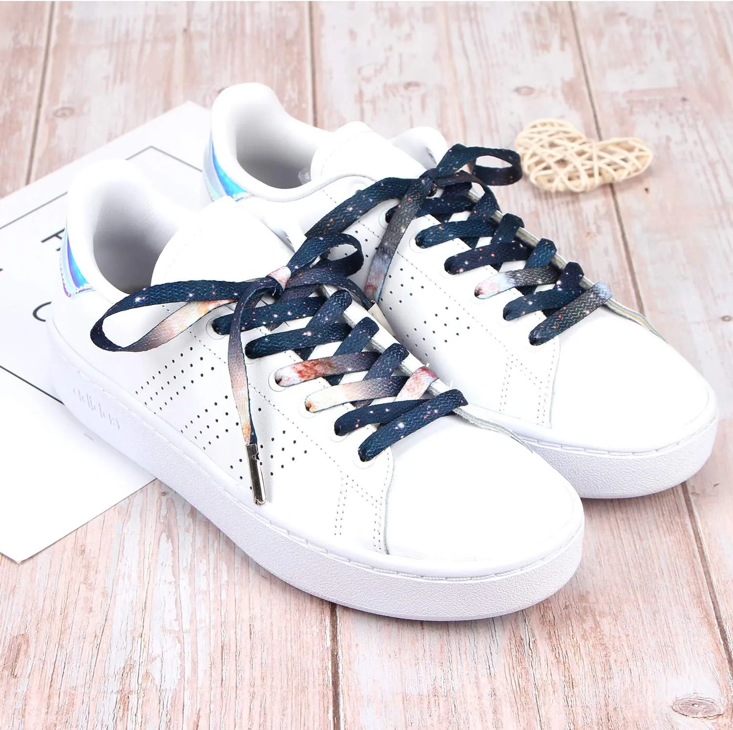 Vibrant Shoelaces for Fun, Cool Design with Metal Aglets 1 Pair
