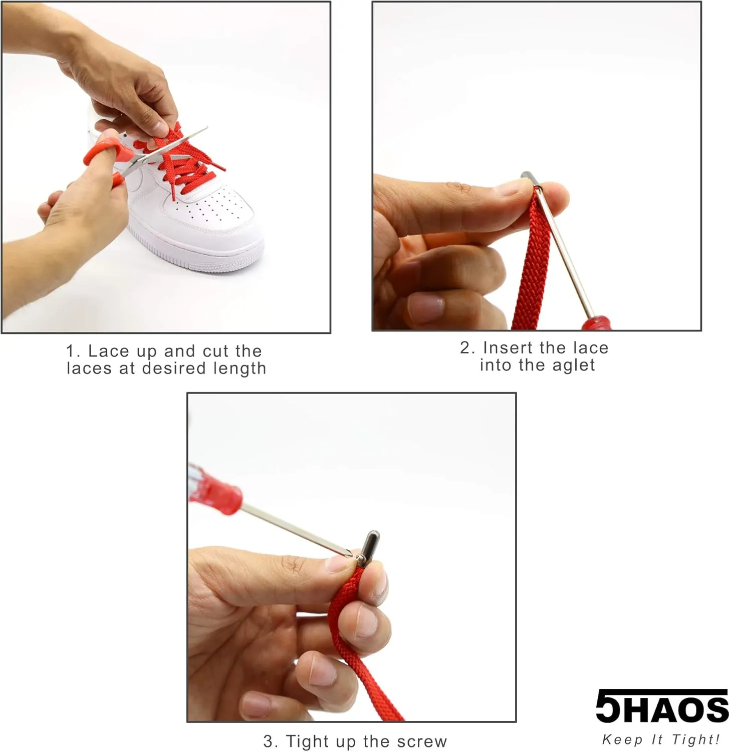 Vibrant Shoelaces for Fun, Cool Design with Metal Aglets 1 Pair
