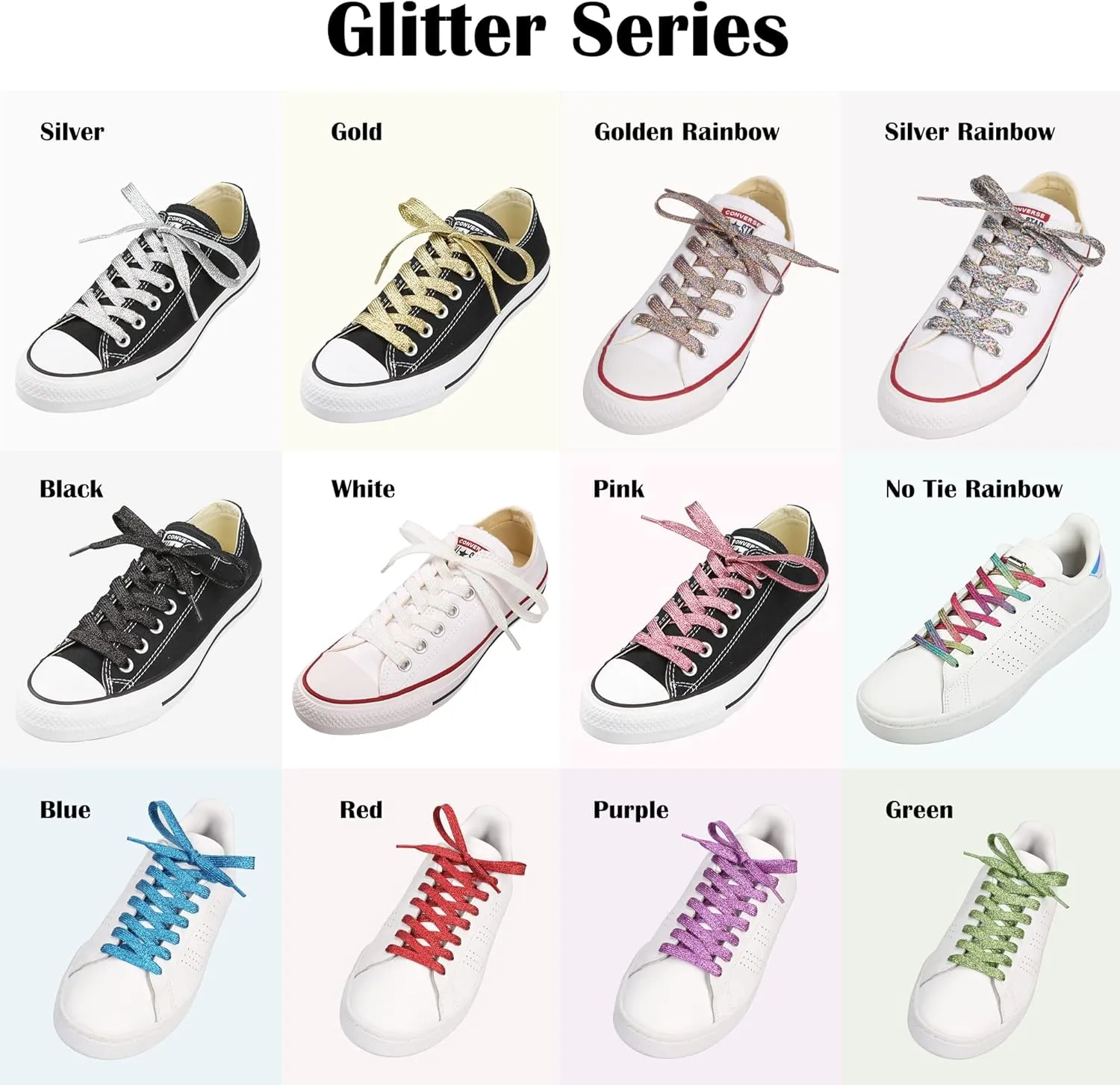 Vibrant Shoelaces for Fun, Cool Design with Metal Aglets 1 Pair