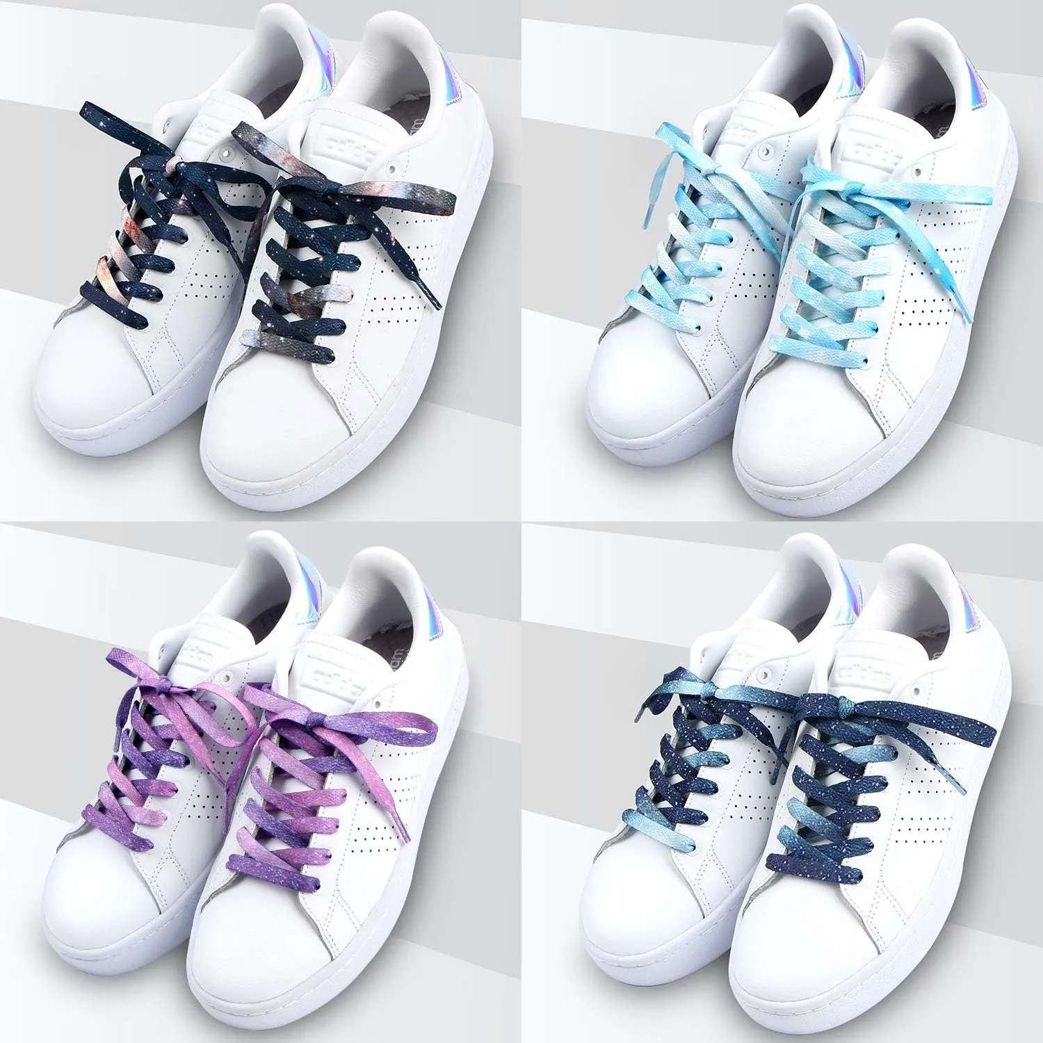 Vibrant Shoelaces for Fun, Cool Design with Metal Aglets 1 Pair