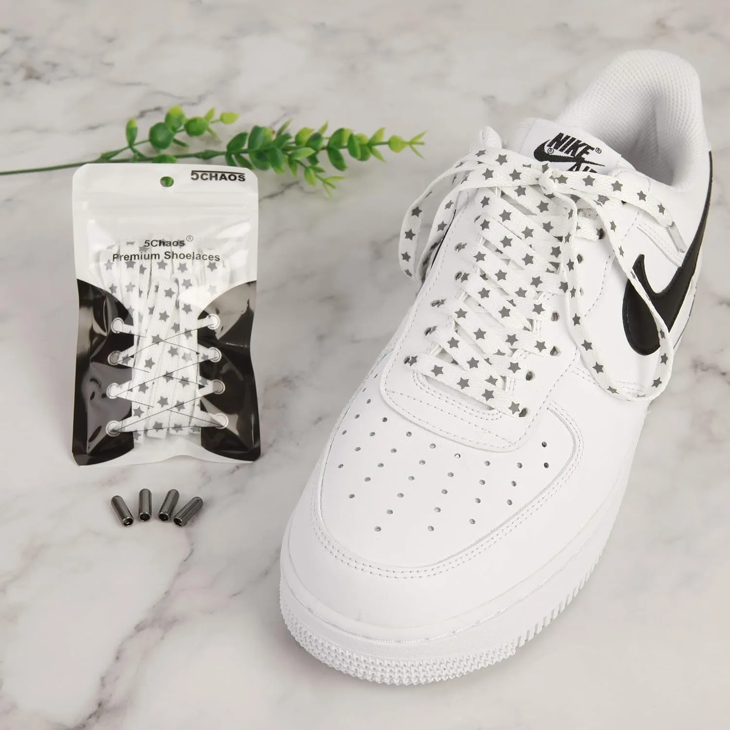 Vibrant Shoelaces for Fun, Cool Design with Metal Aglets 1 Pair
