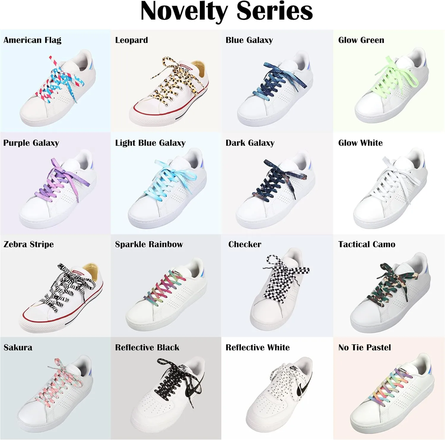 Vibrant Shoelaces for Fun, Cool Design with Metal Aglets 1 Pair