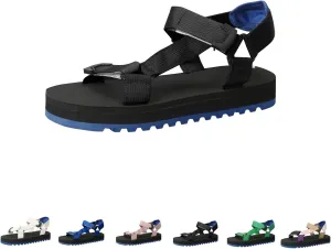 Walking Sandals Women Comfort Platform Summer Hook and Loop Open Toe Low Top Bottom Roman Style Fashion Foam Shoes