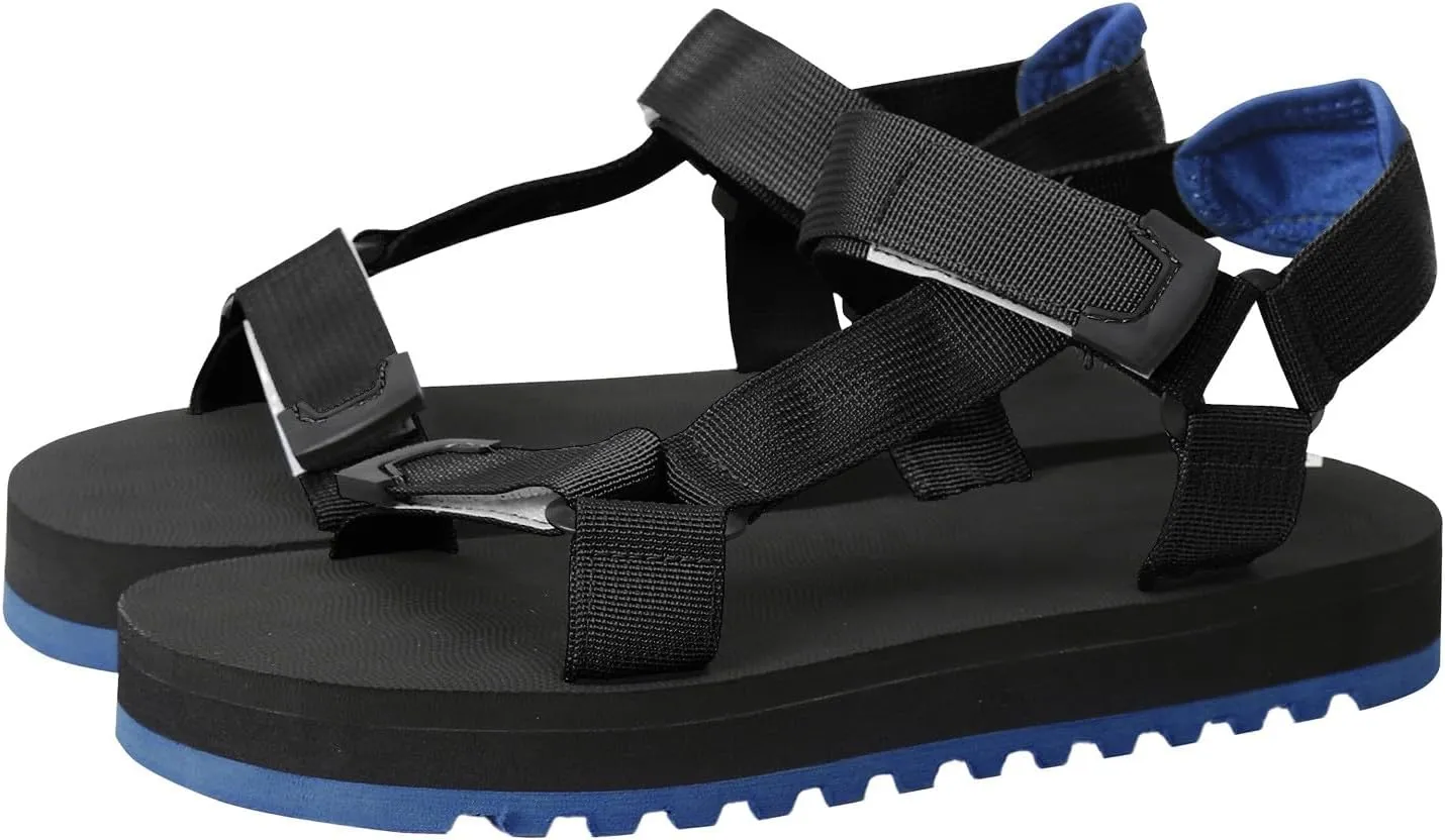 Walking Sandals Women Comfort Platform Summer Hook and Loop Open Toe Low Top Bottom Roman Style Fashion Foam Shoes