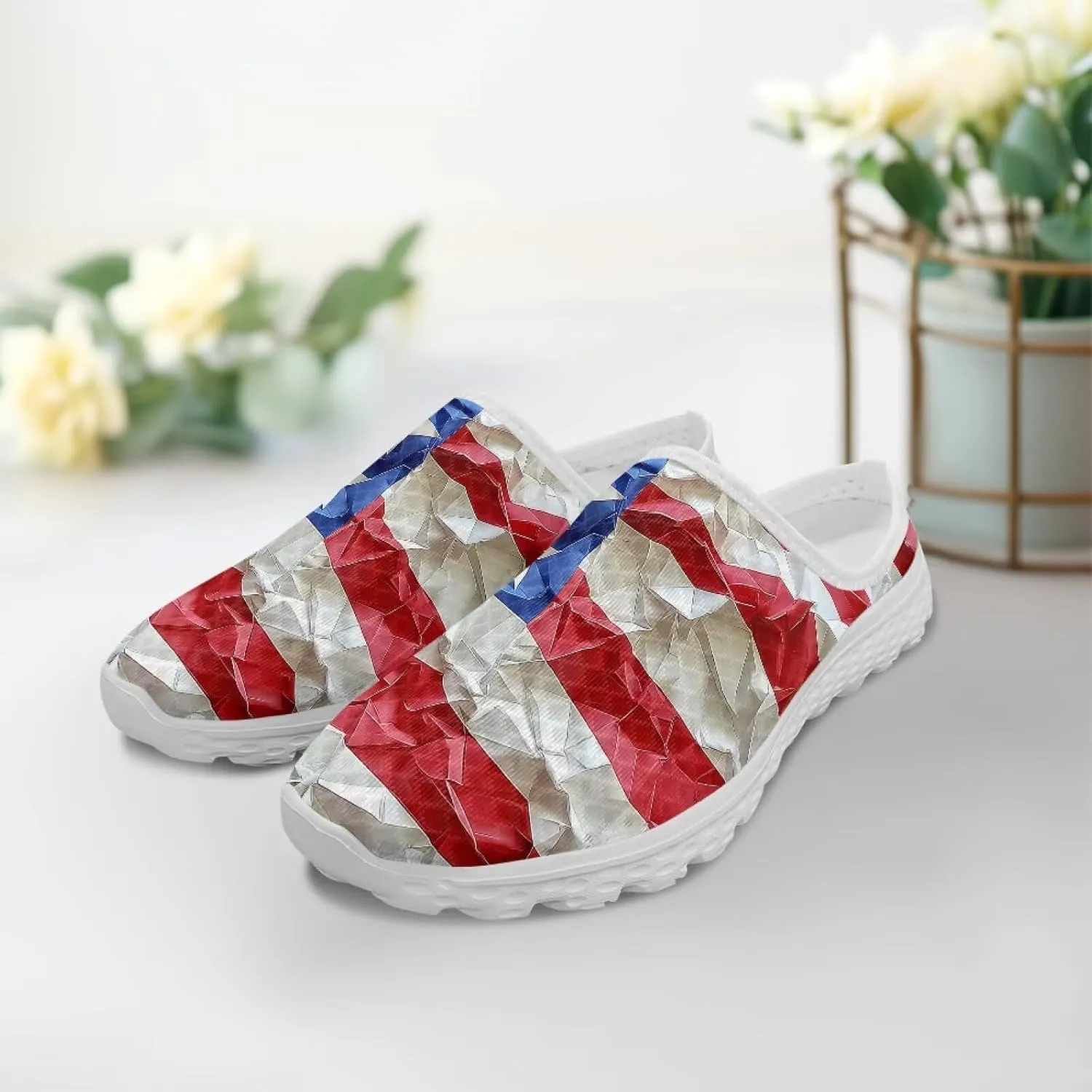 Women Half Sport Mesh Shoes - Lightweight Walking Sneakers with Soft Sole & Comfortable Insole for Daily Use