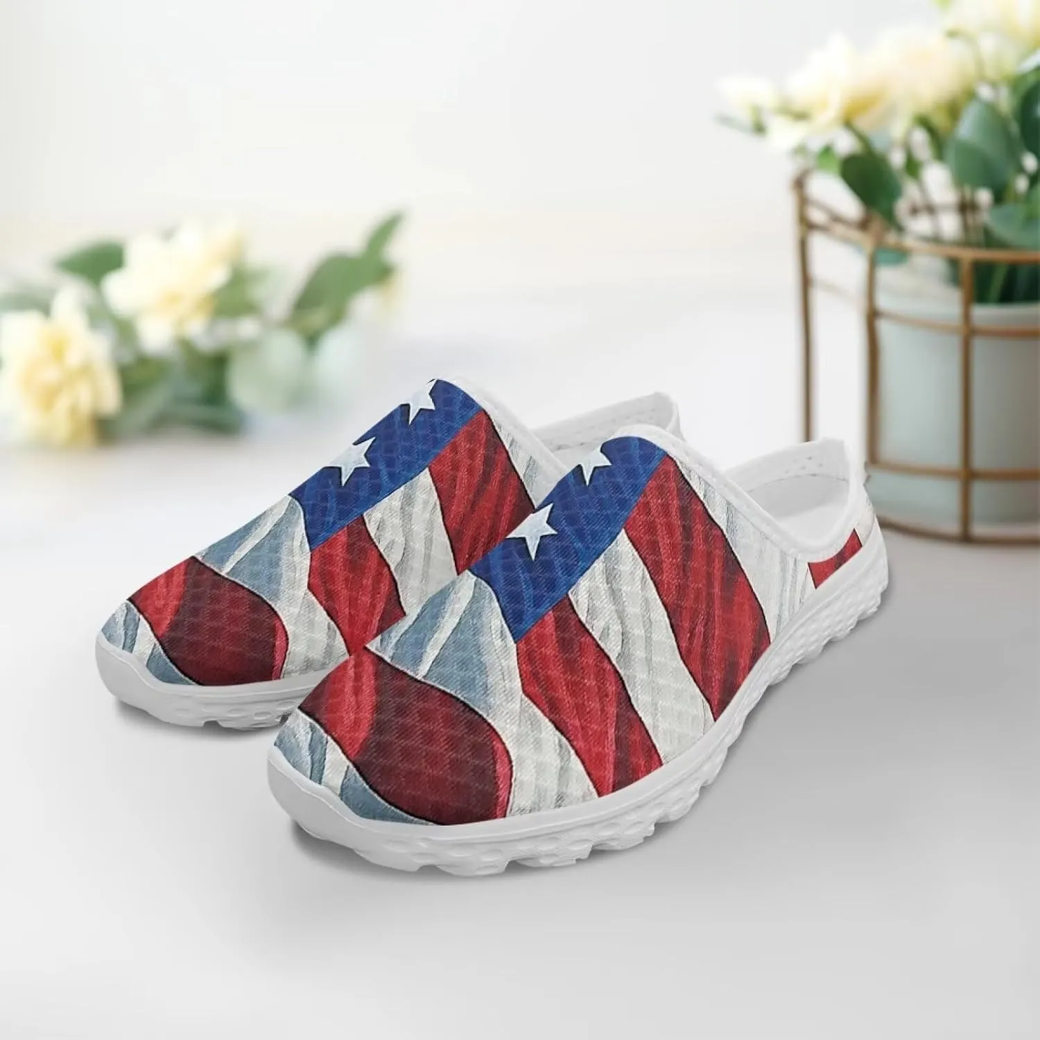 Women Half Sport Mesh Shoes - Lightweight Walking Sneakers with Soft Sole & Comfortable Insole for Daily Use