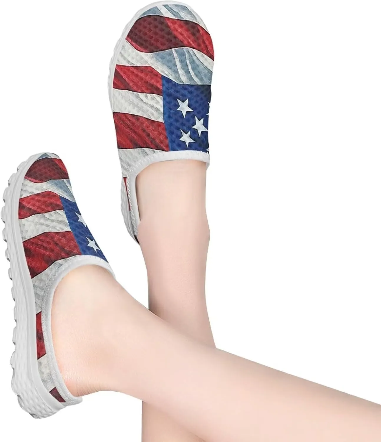 Women Half Sport Mesh Shoes - Lightweight Walking Sneakers with Soft Sole & Comfortable Insole for Daily Use