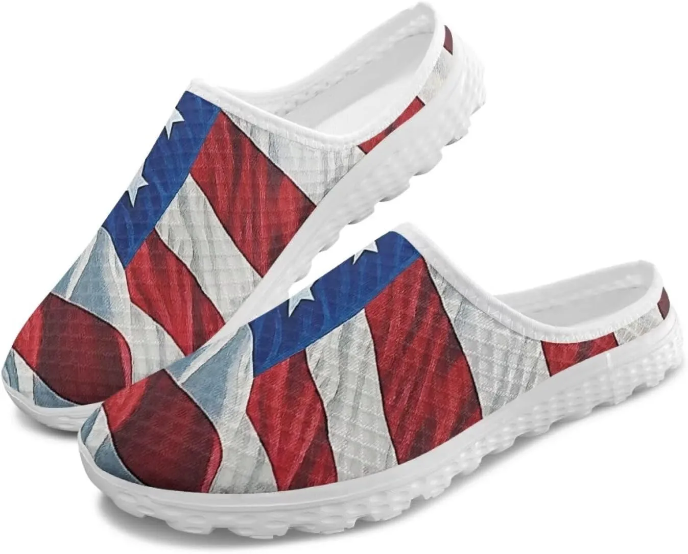 Women Half Sport Mesh Shoes - Lightweight Walking Sneakers with Soft Sole & Comfortable Insole for Daily Use