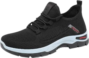 Women Men Slip On Walking Running Shoes Casual Breathable Walking Shoes Sport Athletic Sneakers Gym Tennis Slip On Comfortable Lightweight Shoe Non Slip Work Sport Athletic Trainer with Arch Support