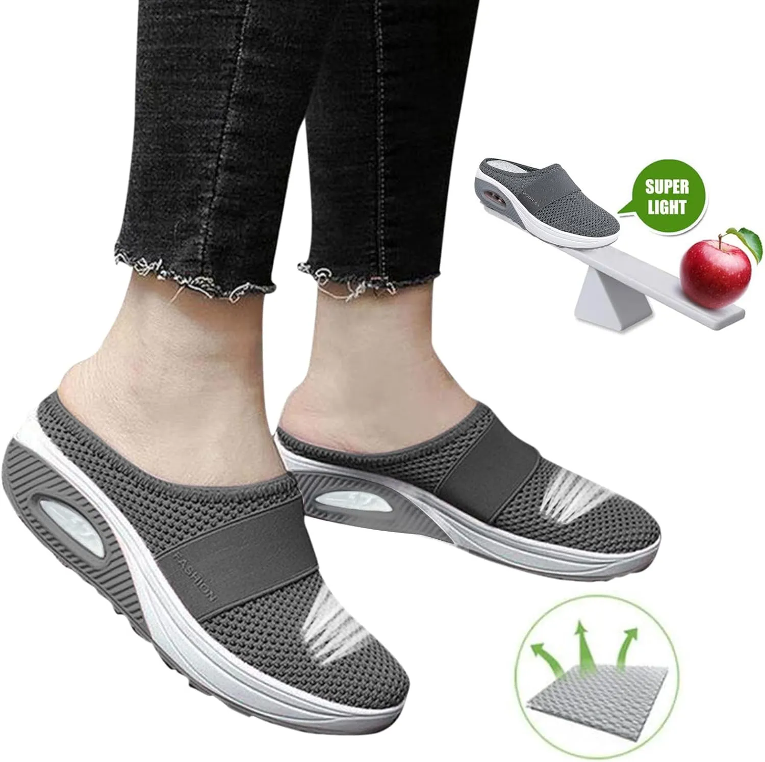 Women Shoes Casual Women Loafers Comfortable Round Toe Flats ComfortableClosed Back Lightweight Breathable Christmas Shoes for Woman Flat Shoe