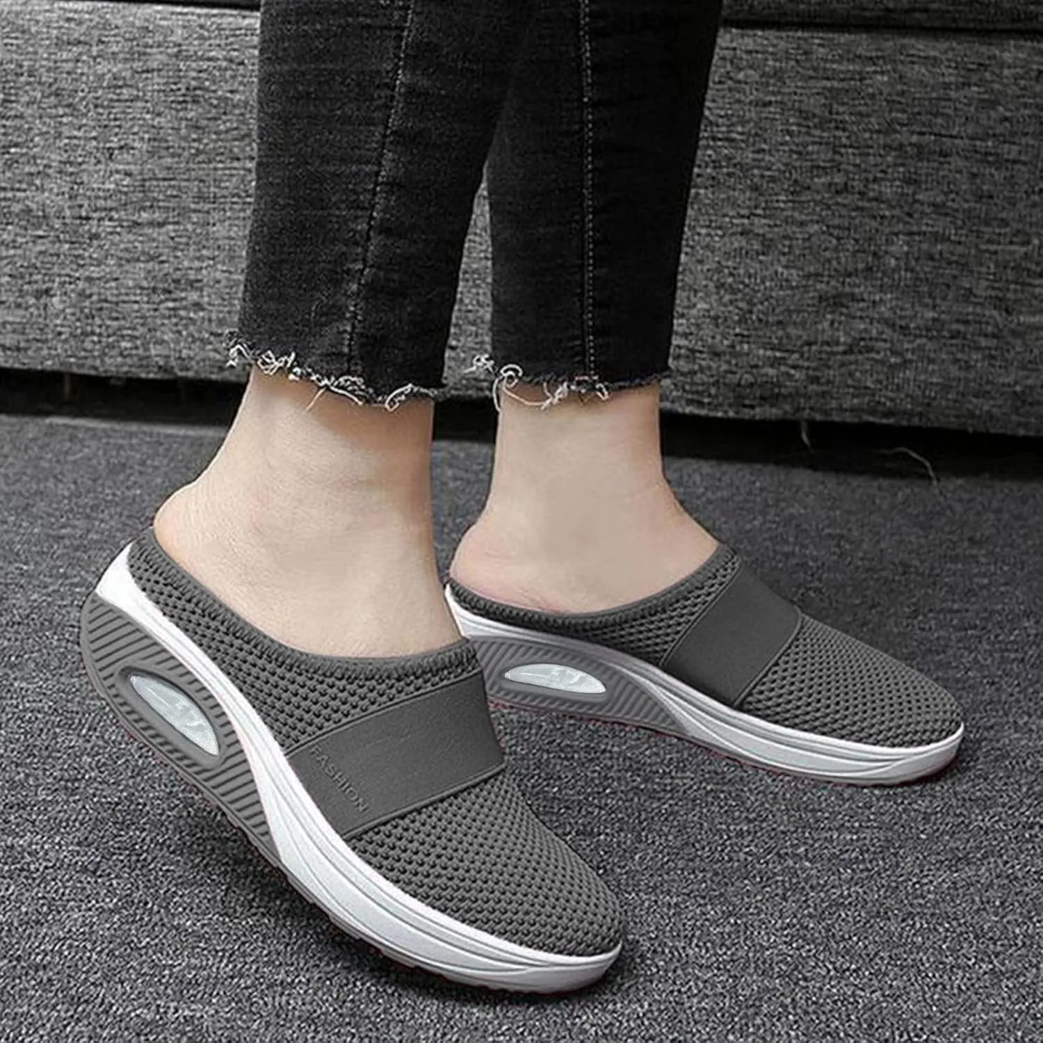 Women Shoes Casual Women Loafers Comfortable Round Toe Flats ComfortableClosed Back Lightweight Breathable Christmas Shoes for Woman Flat Shoe