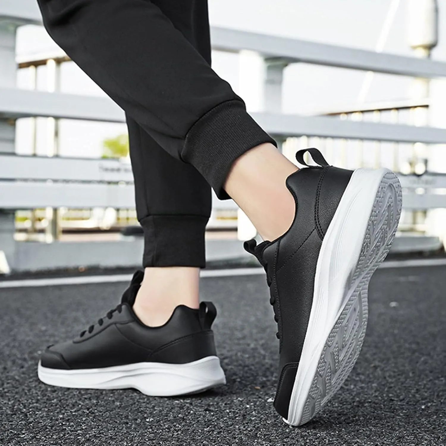 Women Shoes Slip On White Leather Sneakers for Women Womens Loafers Closed Toe Indoor and Outdoor Christmas Shoes for Women Athletic Round Toe Flats Comfortable