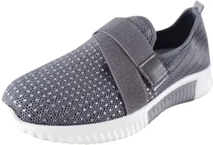 Women Tennis Shoes Soft Women’s Tennis Shoes Slip on Sneakers Women Breathable Mesh Walking Womens Sneakers