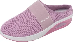Women's Backless Slip on Mesh Sneakers Shoes Womens Running Shoes Comfortable Men Casual Dress Shoes Platform Sneakers Waterproof Tennis Shoe Cross Trainer Shoe