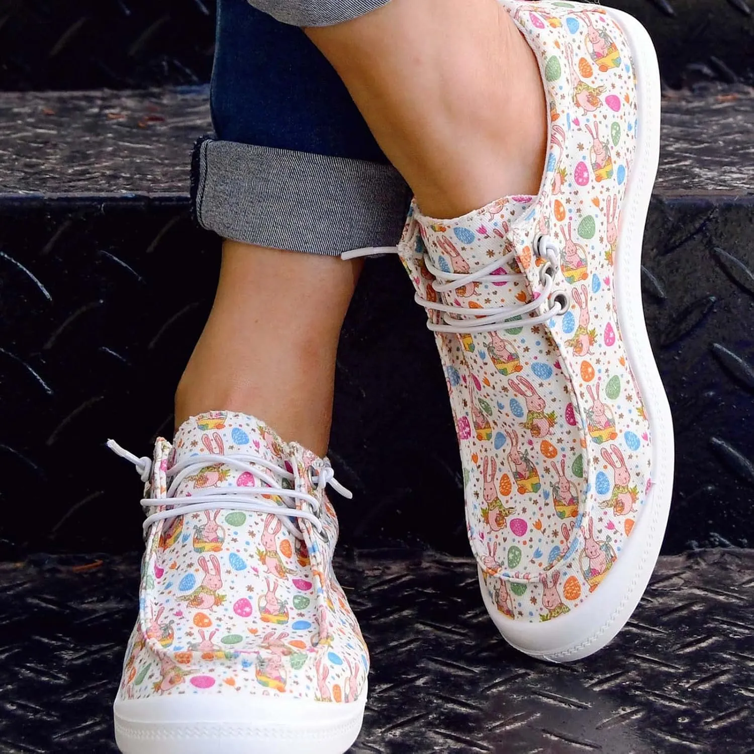 Women's Canvas Shoes,Halloween Pumpkin Ghost Print Flat Sports Shoes for Women Breathable Women's Shoes