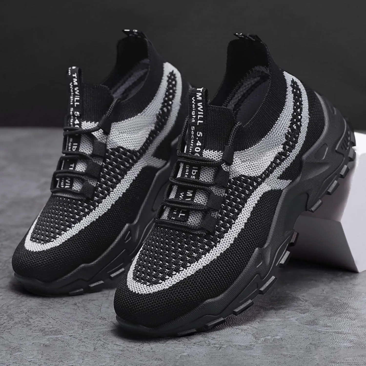 Women’s Casual Sneakers Slip-Resistant Lightweight Breathable Shoes for Walking, Gym, Travel | Flexible Sock Design with Abrasion-Resistant Sole