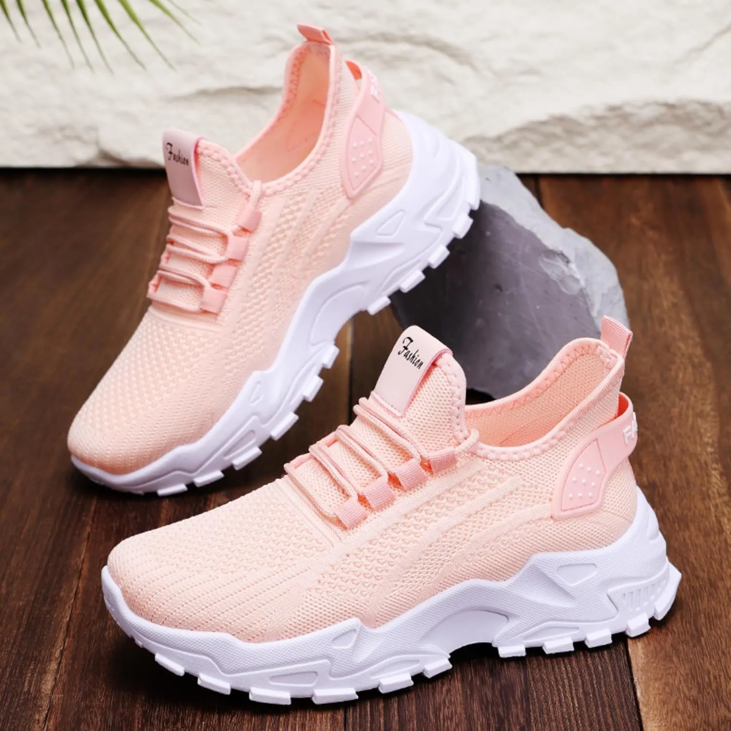 Women’s Casual Sneakers Slip-Resistant Lightweight Breathable Shoes for Walking, Gym, Travel | Flexible Sock Design with Abrasion-Resistant Sole