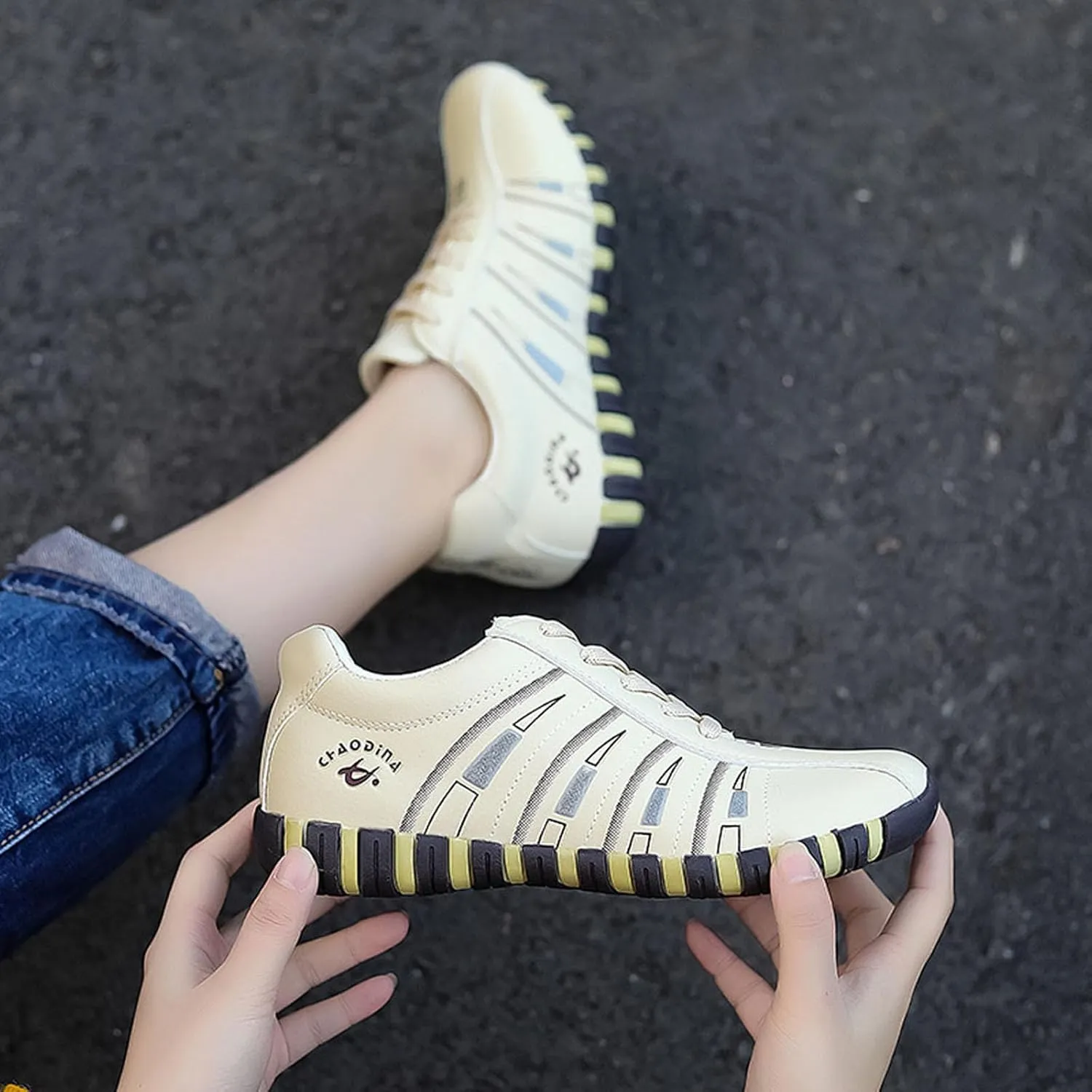 Womens Casual Walking Sneakers Fashion Walking Womens Sneakers Casual Lightweight Tennis Shoes Lace up Sneaker