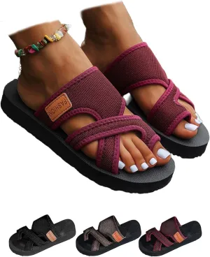 Women's Comfortable Breathable Mesh Flip Flops,Flip Flops Arch Support Womens,Breathable Mesh Sandals for Women,Mesh Flip Flops for Women