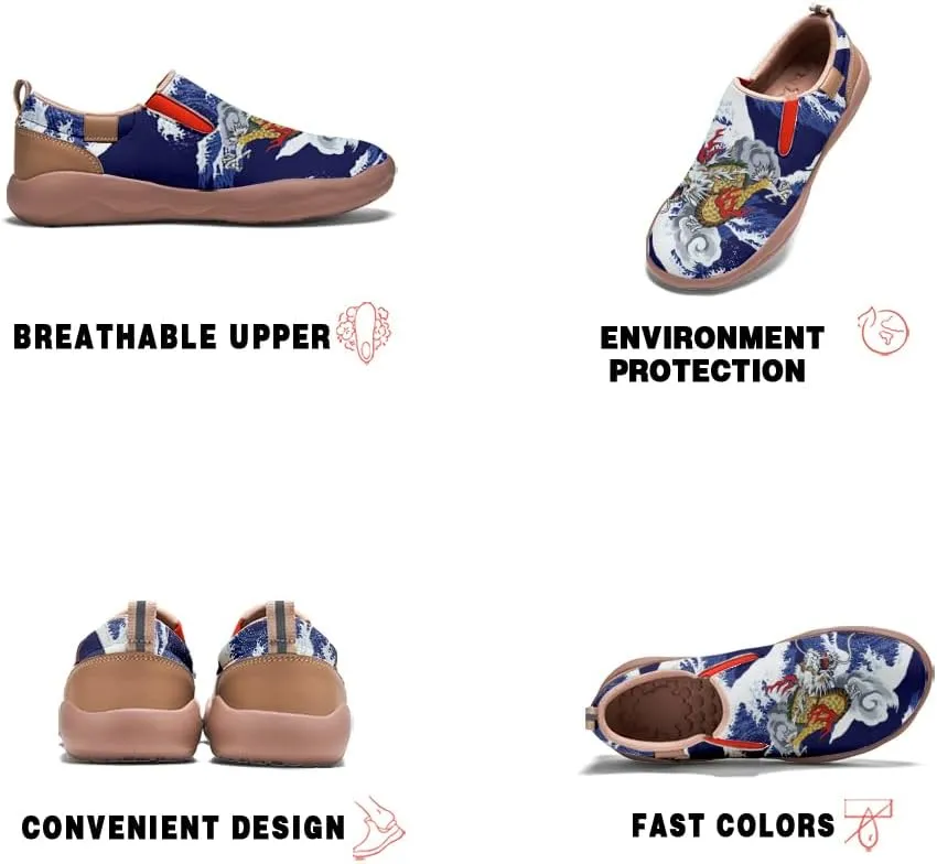 Women's Fashion Shoes Slip Ons Lightweight Walking Loafers Comfortable Art Painted Travel Sneaker