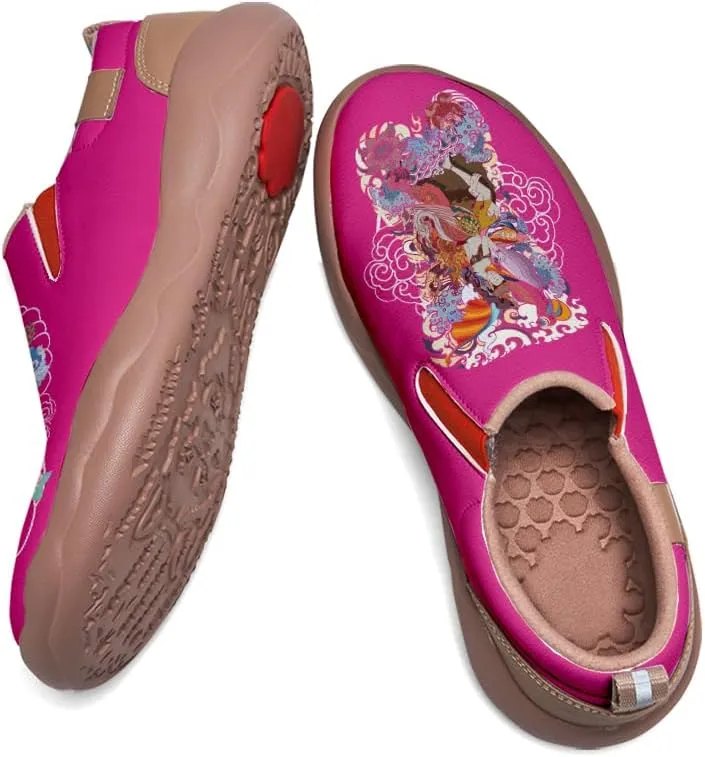 Women's Fashion Shoes Slip Ons Lightweight Walking Loafers Comfortable Art Painted Travel Sneaker