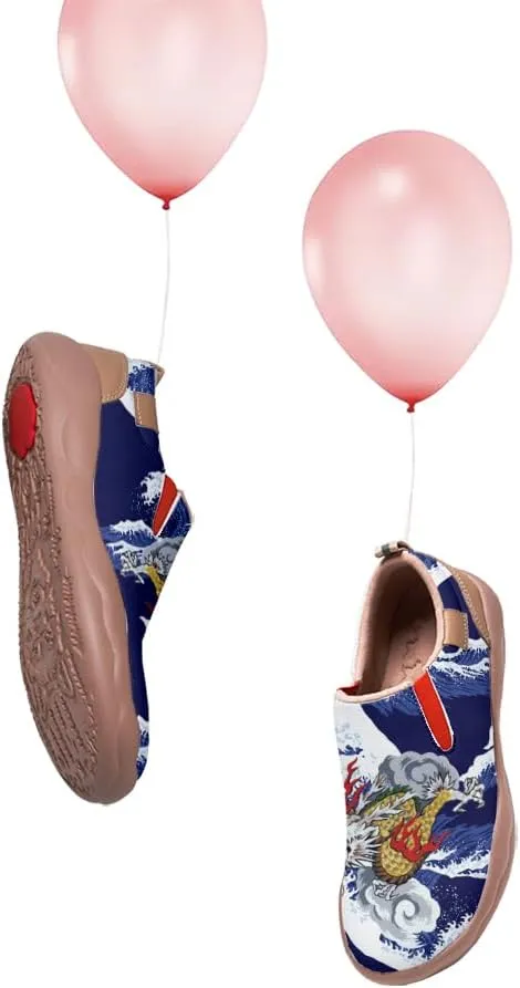 Women's Fashion Shoes Slip Ons Lightweight Walking Loafers Comfortable Art Painted Travel Sneaker