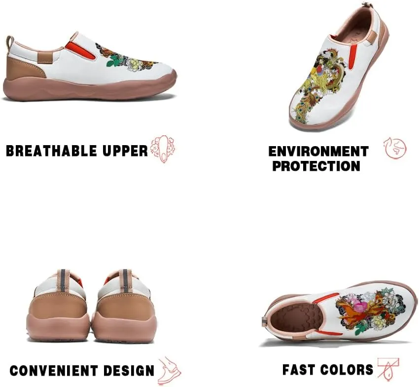 Women's Fashion Shoes Slip Ons Lightweight Walking Loafers Comfortable Art Painted Travel Sneaker