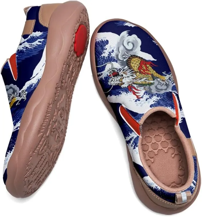 Women's Fashion Shoes Slip Ons Lightweight Walking Loafers Comfortable Art Painted Travel Sneaker