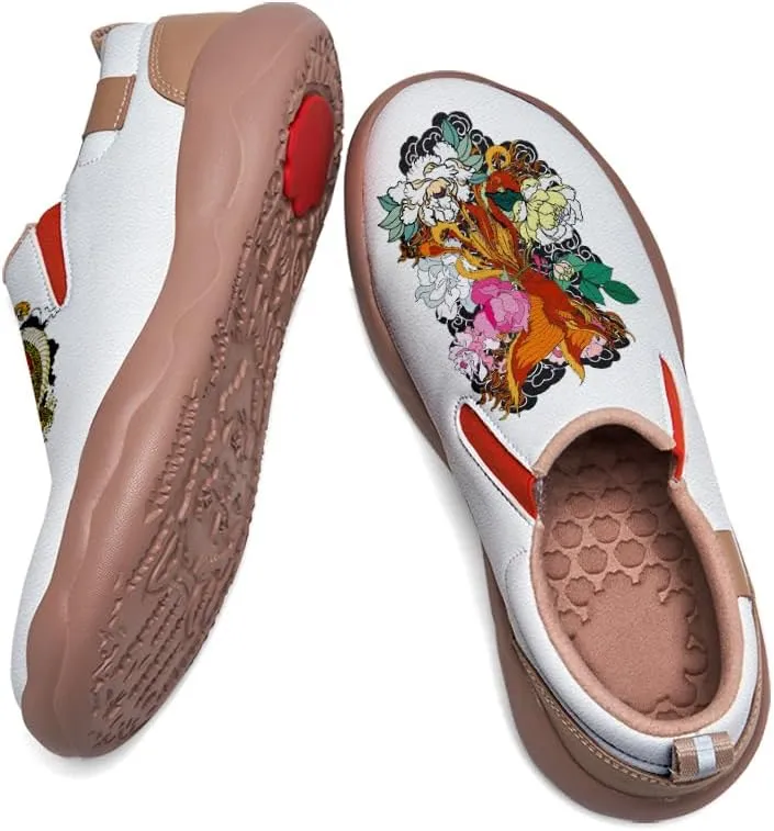 Women's Fashion Shoes Slip Ons Lightweight Walking Loafers Comfortable Art Painted Travel Sneaker