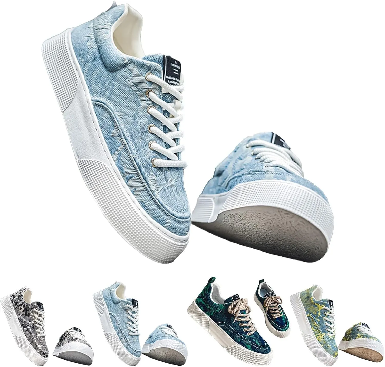 Women's Fashion Sneakers Womens Work Shoes Women's White Fashion Sneakers Round Toe Slip On Casual Women Loafers Shoes for Work Slip On Sneakers Women Wide Width