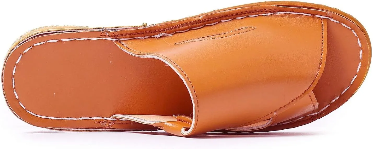 Women's Flat Sandals Dressy Summer Breathable Arch Support Orthopedic Wide Width Leather Wedge Sandals Slippers