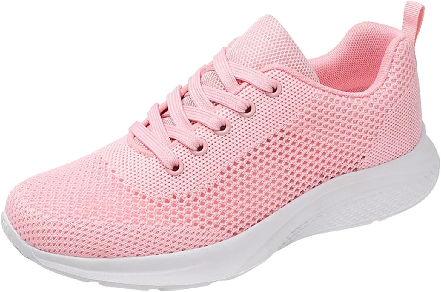 Women's Mesh Flat𝐬 Wide Width Mesh Comfortable Casual Sneaker Knit Slip on Walking Shoes Breathable Non Slip Running Shoes