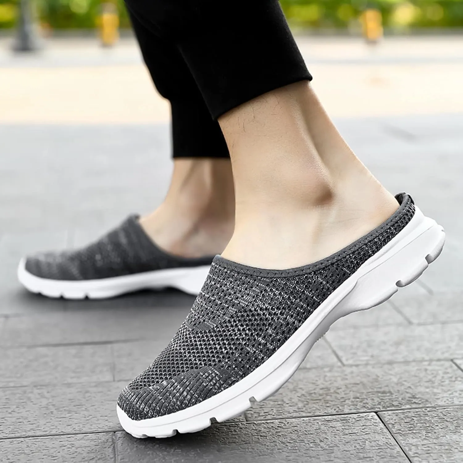 Women's Orthopedic Clogs Lightweight Platform Sandals Breathable Mesh Walking Mules Slip-On Slippers Sport Sandals