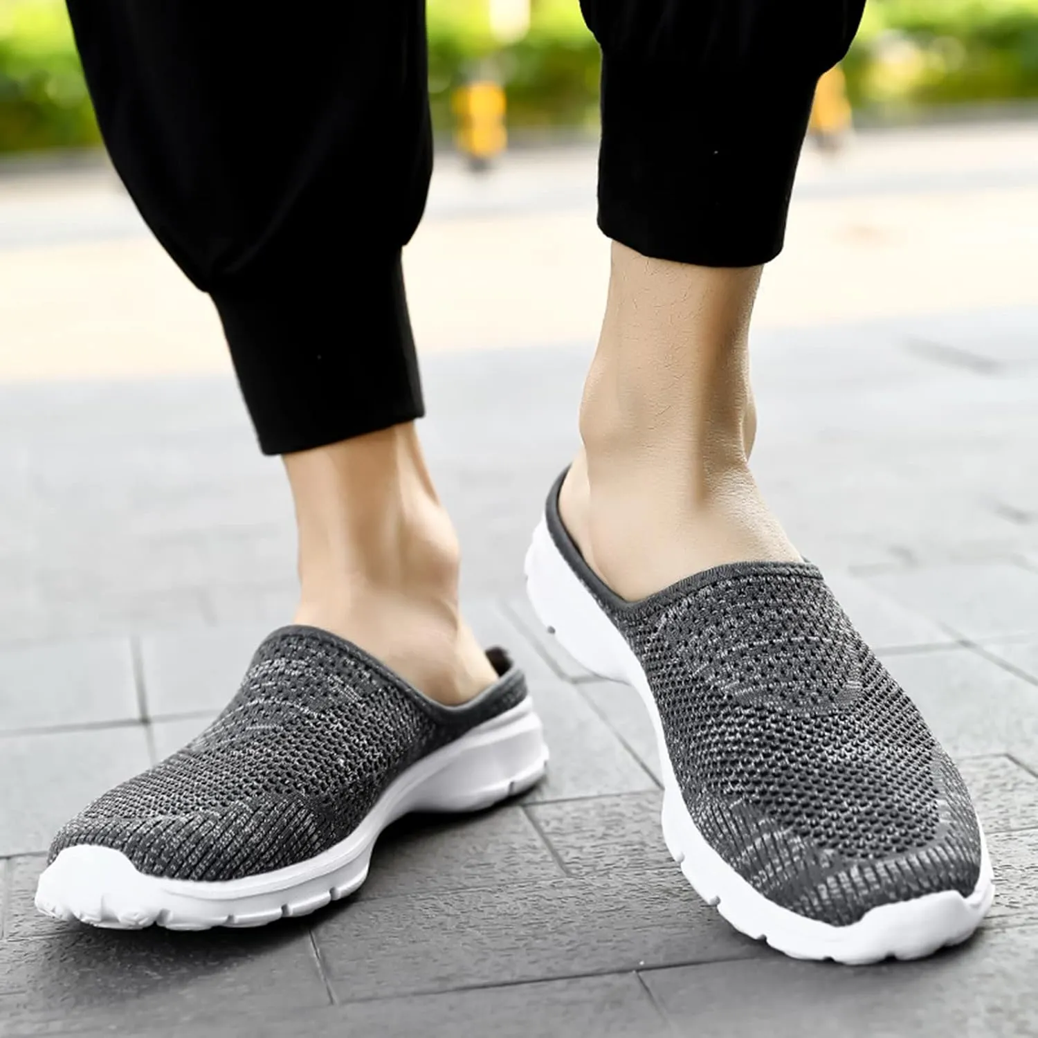 Women's Orthopedic Clogs Lightweight Platform Sandals Breathable Mesh Walking Mules Slip-On Slippers Sport Sandals