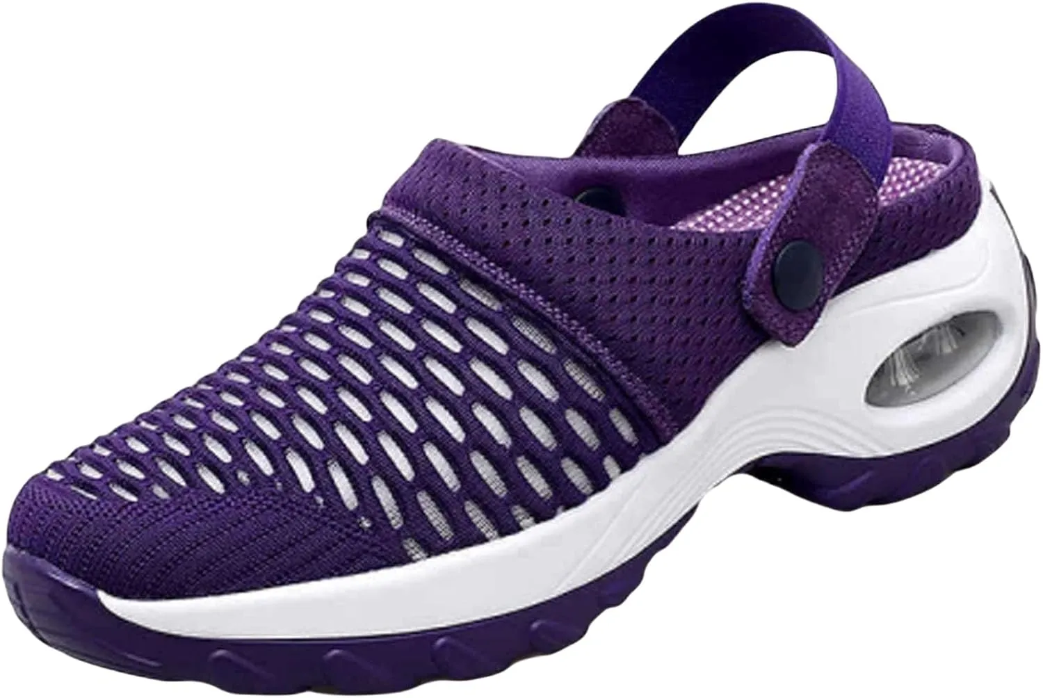 Womens Orthopedic Clogs with Air Cushion Breathable Slip-On Arch Support Sandals Lightweight Beach Walking Slippers