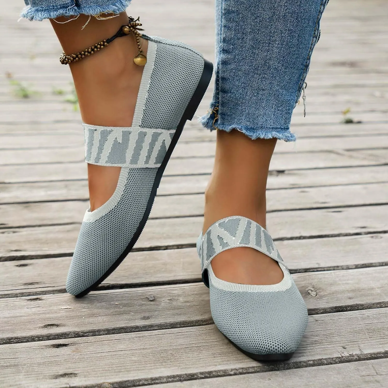 Women's Pointy Toe Loafers Summer Comfortable Dress Shoes 2025 Vintage Breathable Loafer Ballet Flats Softable Shoes