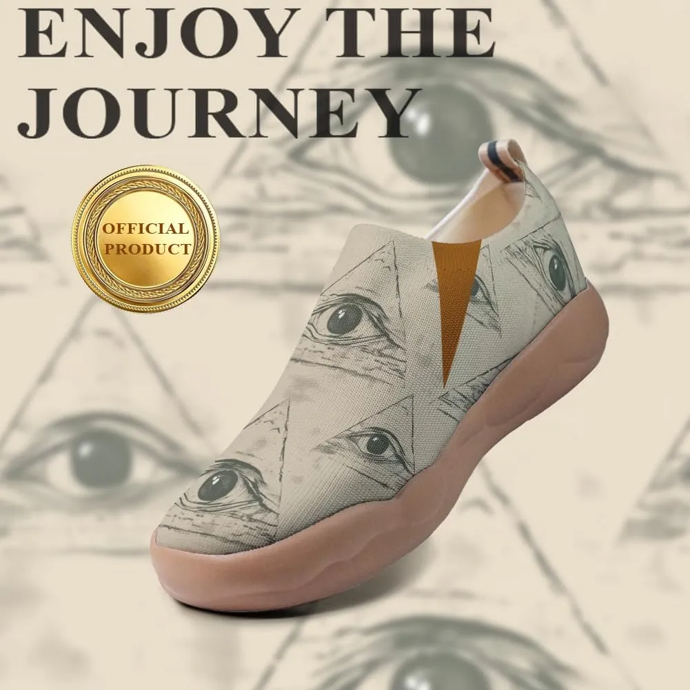 Women's Retro Art Shoes Slip-Ons Loafers Lightweight Comfortable Casual Travel Footwear