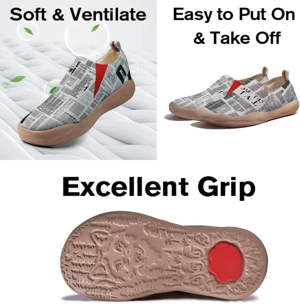 Women's Retro Art Shoes Slip-Ons Loafers Lightweight Comfortable Casual Travel Footwear